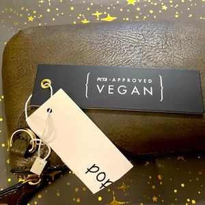 Vegan leather wristlet/crossbody bag